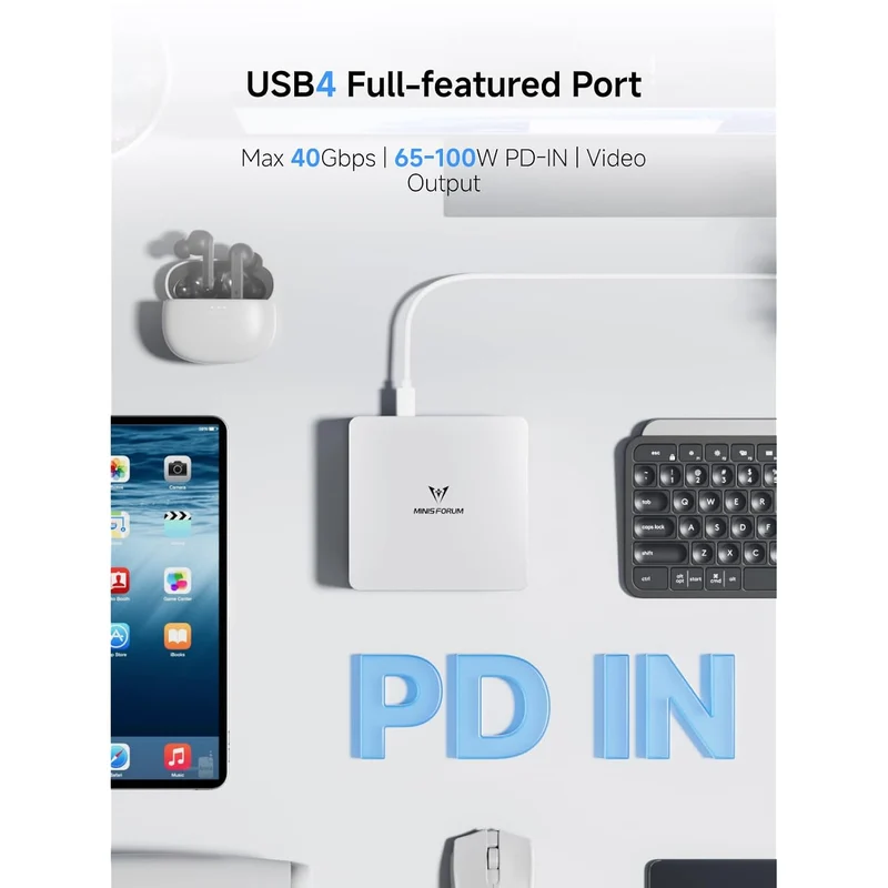 Mini PC Minisforum UM880 Plus 32 GB RAM 1 TB SSD, con AMD Ryzen 7 8845HS