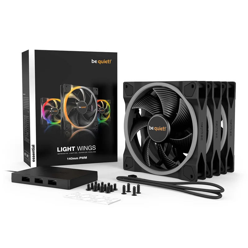 be quiet! Light Wings 140 mm PWM ARGB Triple Pack