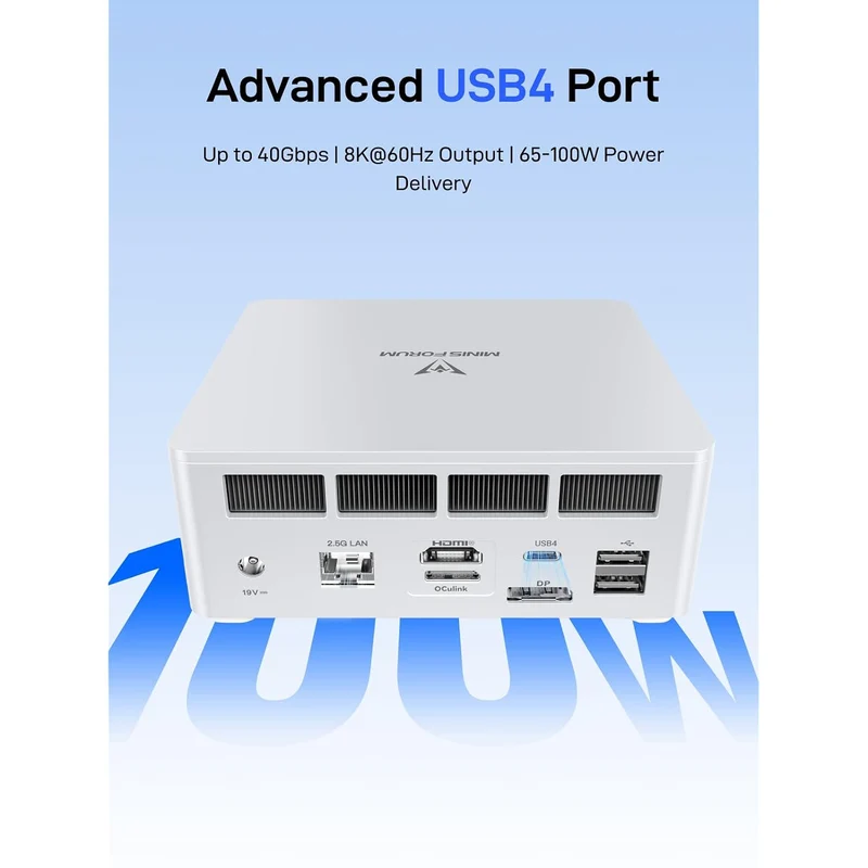 Mini PC Minisforum UM880 Plus, con AMD Ryzen 7 8845HS