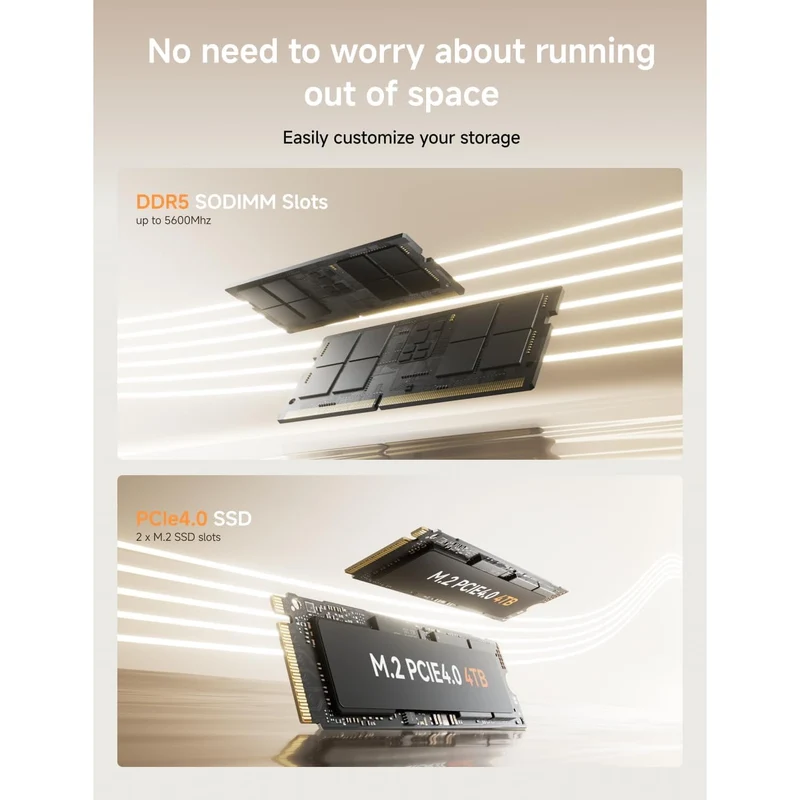 Mini PC Minisforum UM760 32 GB RAM 512 GB SSD, con AMD Ryzen 5 7640HS