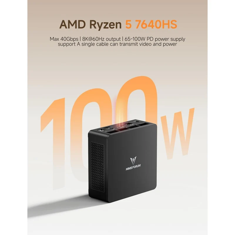 Mini PC Minisforum UM760 32 GB RAM 512 GB SSD, con AMD Ryzen 5 7640HS