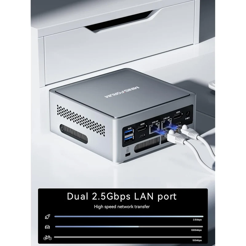 Mini PC Minisforum NAB6 Lite 32 GB RAM 512 GB SSD, con Intel Core i5-12600H