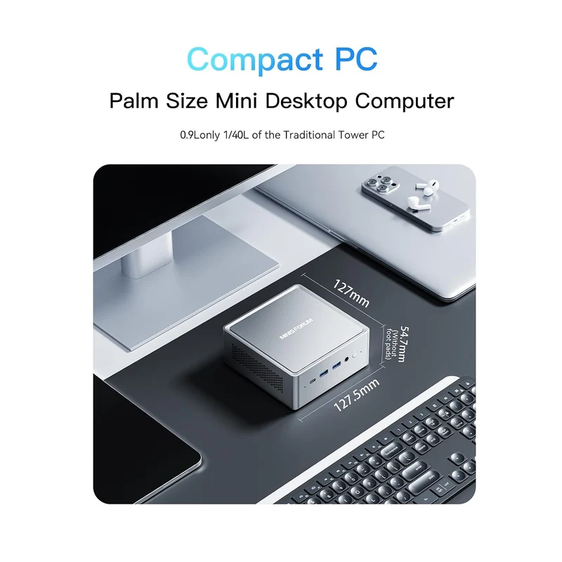 Mini PC Minisforum NAB6 Lite 32 GB RAM 512 GB SSD, con Intel Core i5-12600H