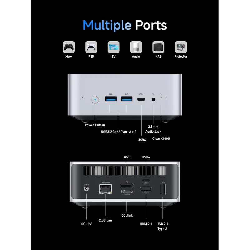 Mini PC Minisforum M1 Pro 64 GB RAM 2 TB SSD, con Intel Core Ultra 9 285H