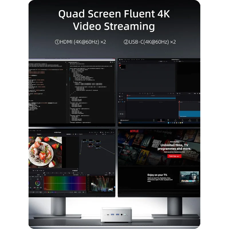 Mini PC Minisforum NAB6 Lite 32 GB RAM 500 GB SSD, con Intel Core i5-12600H