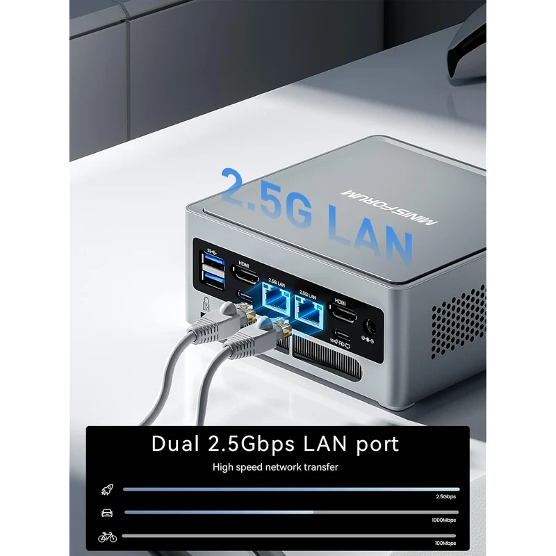 Mini PC Minisforum NAB6 Lite 32 GB RAM 500 GB SSD, con Intel Core i5-12600H