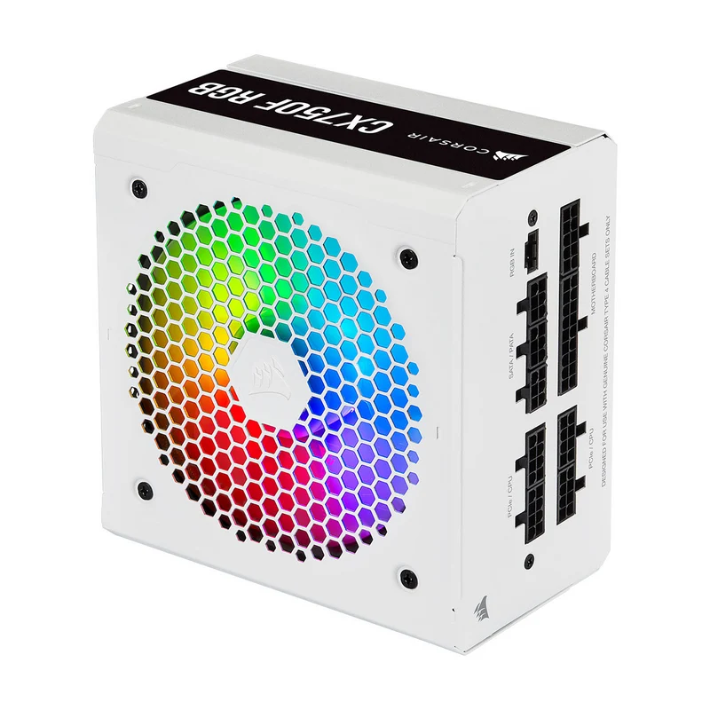 Corsair CX750F RGB 80PLUS Bronze (Blanc)