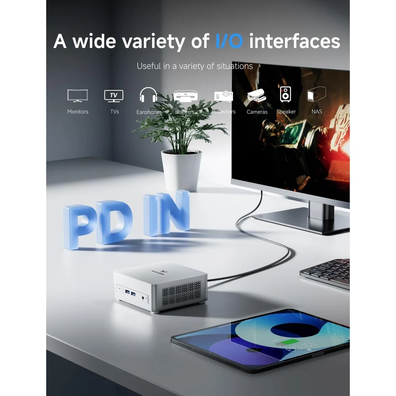 Mini PC Minisforum UM870 16 GB RAM 1 TB SSD, con AMD Ryzen 7 8745H