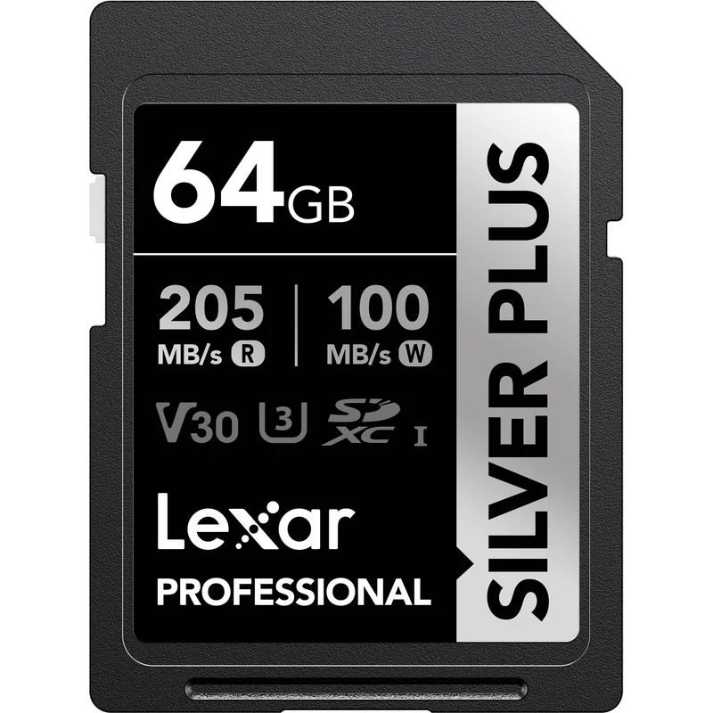 Tarjeta Lexar 64GB Professional SILVER PLUS UHS-I SDXC