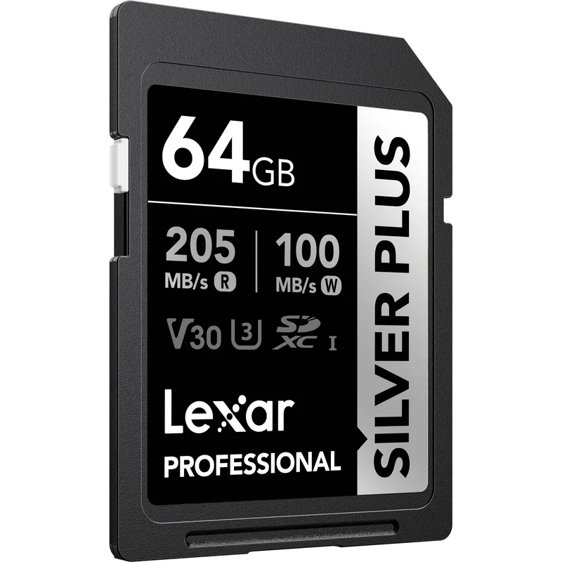 Tarjeta Lexar 64GB Professional SILVER PLUS UHS-I SDXC