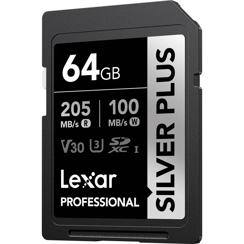 Tarjeta Lexar 64GB Professional SILVER PLUS UHS-I SDXC