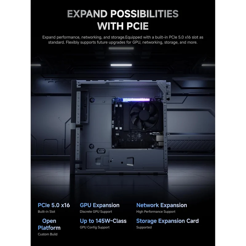 Mini PC Minisforum 895D7 32 GB RAM 1 TB SSD, con AMD Ryzen 9 8945HS