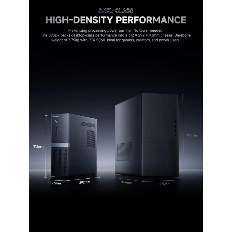 Mini PC Minisforum 139D7 32 GB RAM 1 TB SSD, con Intel Core i9-13900HX