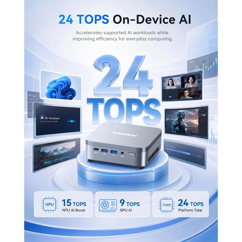 Mini PC Acemagic K5 12 GB RAM 512 GB SSD, con Intel Core 3 304 y Windows 11 Pro
