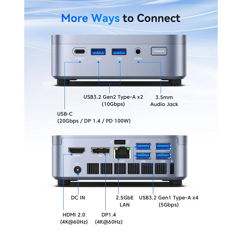 Mini PC Acemagic K5 12 GB RAM 512 GB SSD, con Intel Core 3 304 y Windows 11 Pro