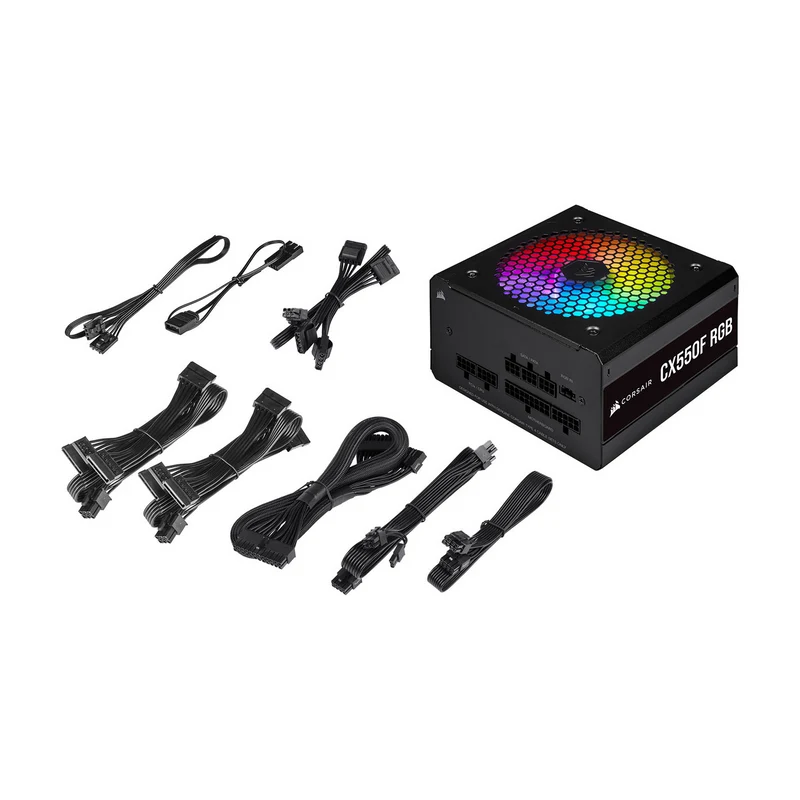 Corsair CX550F RGB 80PLUS Bronze (Noir)