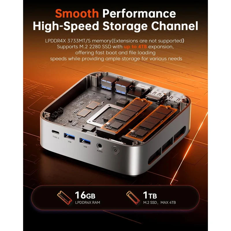 Mini PC Acemagic K1 16 GB RAM 1 TB SSD, con AMD Ryzen 7 7730U y Windows 11 Pro