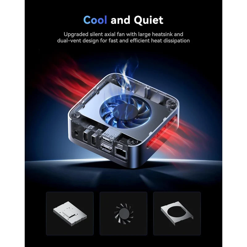 Mini PC Acemagic V1 16 GB RAM 512 GB SSD, con Intel N95