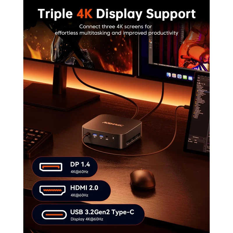 Mini PC Acemagic K1 16 GB RAM 512 GB SSD, con Ryzen 7730U