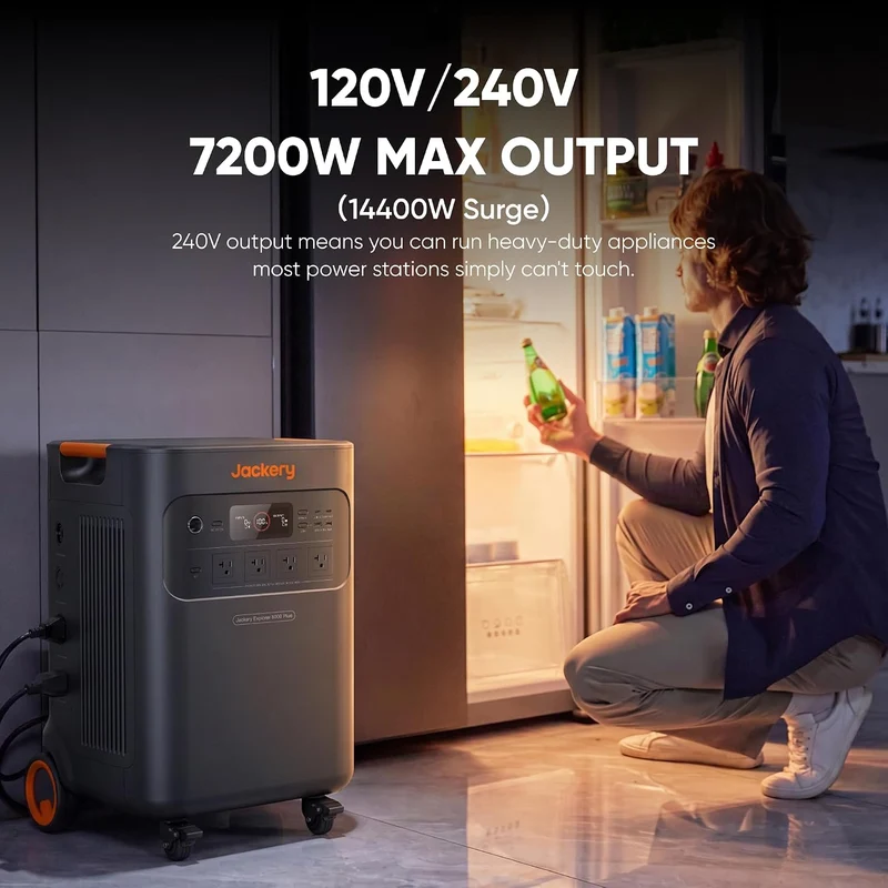 Estación de Energía Portátil Jackery Explorer 5000 Plus, 5040 W, con Batería Extra
