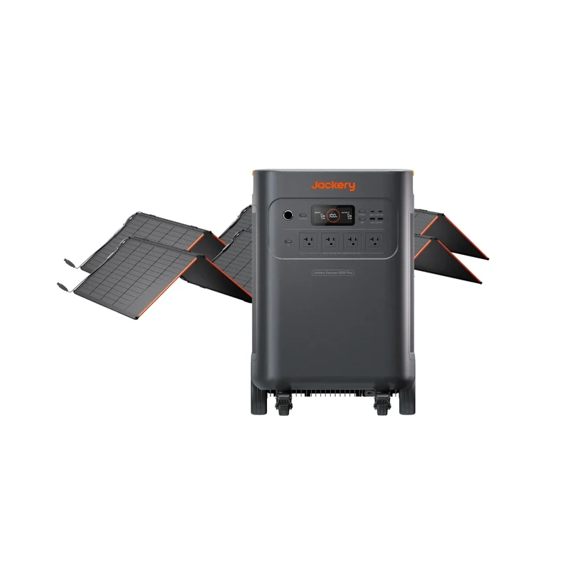 Estación de Energía Portátil Jackery Explorer 5000 Plus, 7200 W, con Interruptor de Transferencia, Negro