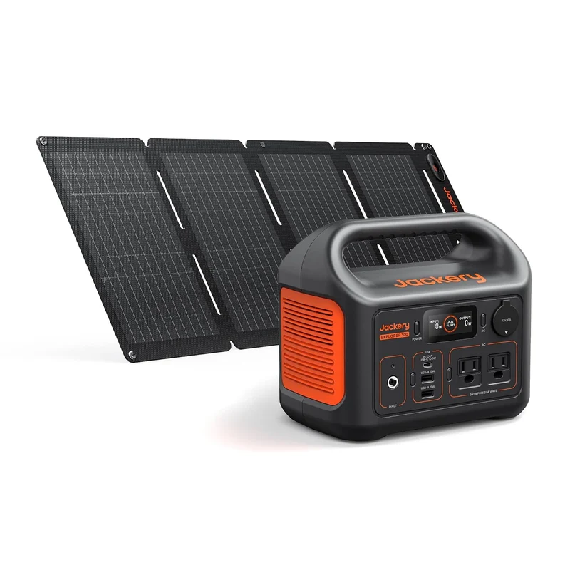 Estación de Energía Portátil Jackery Explorer 300, 292 Wh, 300 W, con Panel Solar de 40 W