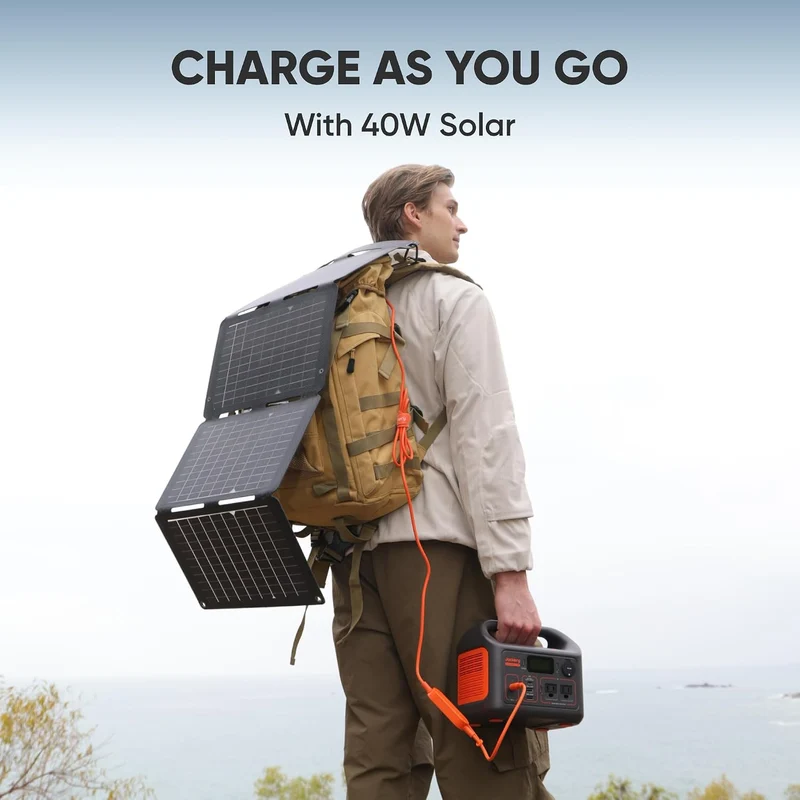 Estación de Energía Portátil Jackery Explorer 300, 292 Wh, 300 W, con Panel Solar de 40 W