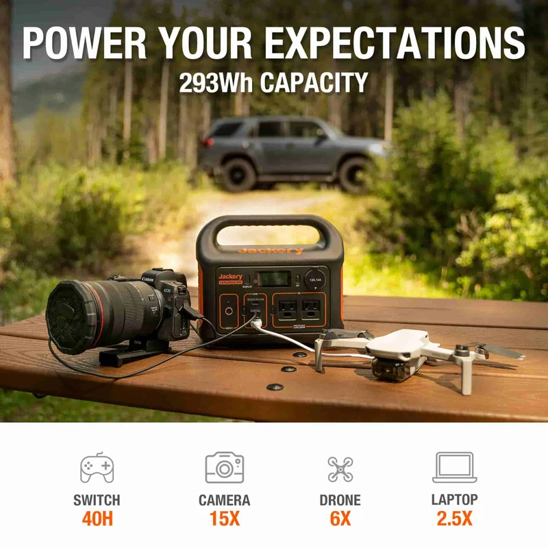 Estación de Energía Portátil Jackery Explorer, 292 Wh, 300 W
