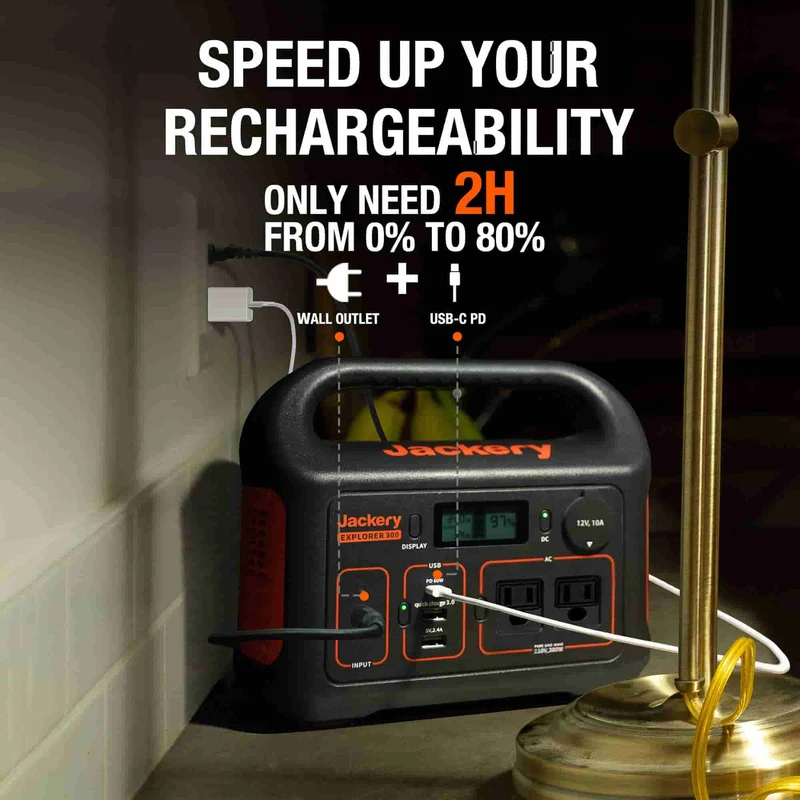 Estación de Energía Portátil Jackery Explorer, 292 Wh, 300 W