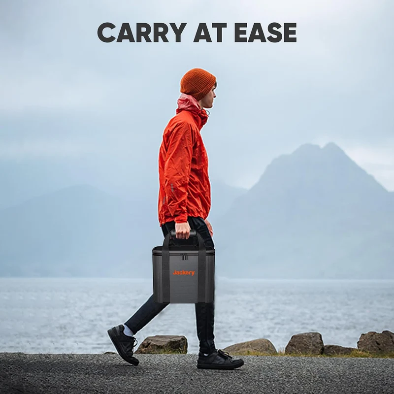 Estación de Energía Portátil Jackery Explorer, 292 Wh, 300 W, con Bolso de Transporte, Naranja