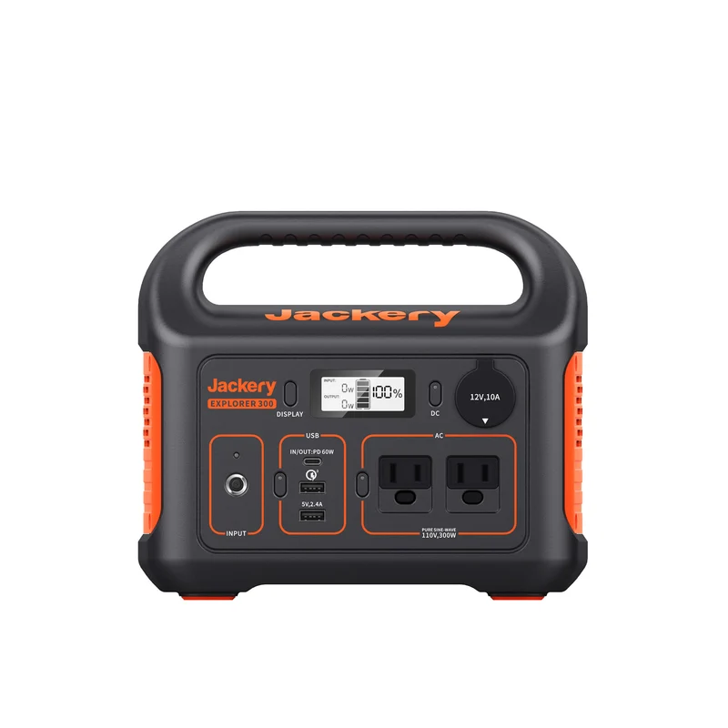 Estación de Energía Portátil Jackery Explorer, 292 Wh, 300 W, con Bolso de Transporte, Naranja