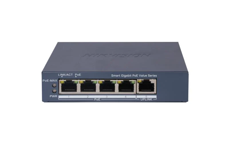 Switch Hikvision Smart Managed DS-3E1505P-EI/M 4 Puertos PoE+ Gigabit
