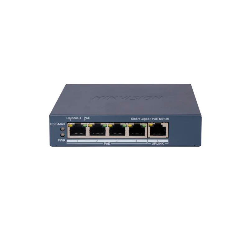 Switch Hikvision Smart Managed DS-3E1505P-EI/M 4 Puertos PoE+ Gigabit