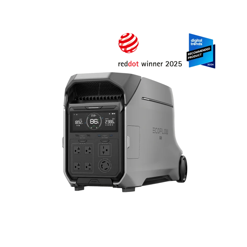 Estación de Energía Portátil EcoFlow DELTA Pro 3, 4000 W, con Batería Extra