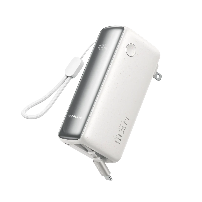 Power Bank EcoFlow RAPID, 10000 mAh, Carga 45 W, Blanco