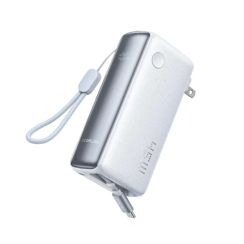 Power Bank EcoFlow RAPID, 10000 mAh, Carga 45 W, Blanco