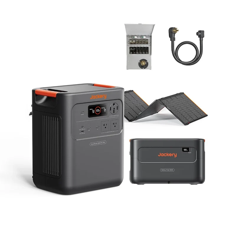Estación de Energía Portátil Jackery HomePower, 4000 W, con Batería Extra