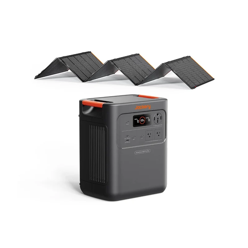 Estación de Energía Portátil Jackery HomePower, 3584 Wh, 4000 W, con Panel Solar de 500 W