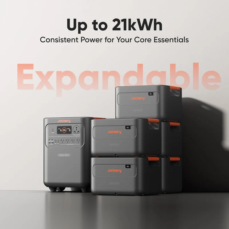 Estación de Energía Portátil Jackery HomePower 3600 Plus, 7168 Wh, 3600 W