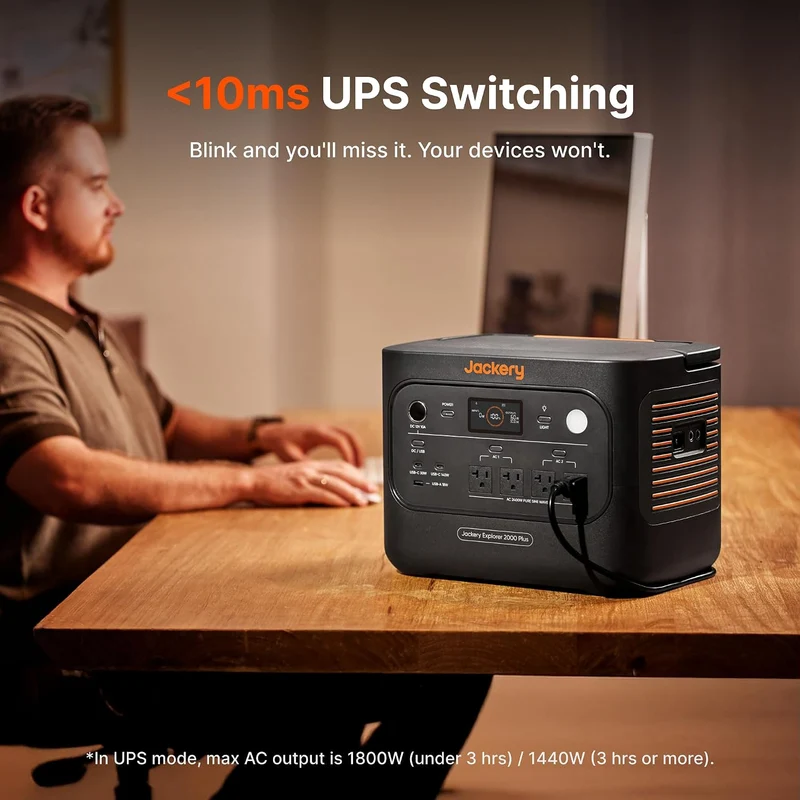 Estación de Energía Portátil Jackery HomePower 2000 Plus v2, 2048 Wh, 2400 W