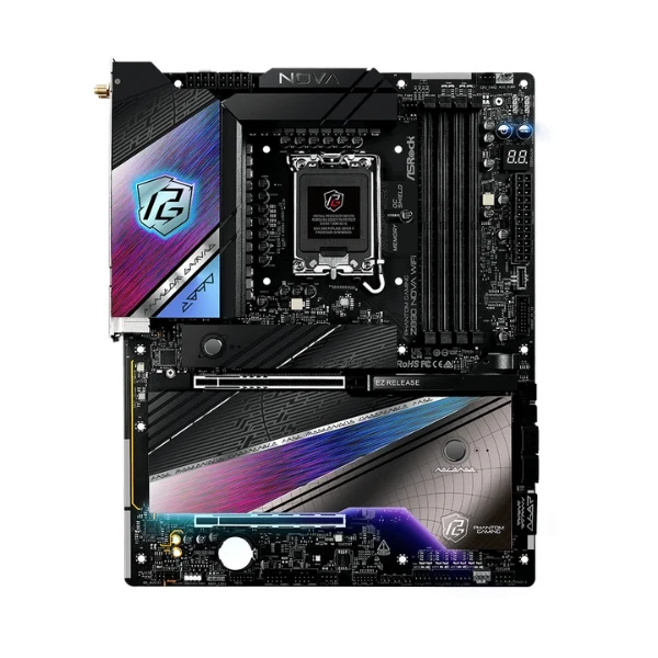 Tarjeta Madre ASRock Z890 Nova WiFi Phantom Gaming - LGA1851 - DDR5 9600+ - PCIe 5.0 - WiFi 7 - ATX