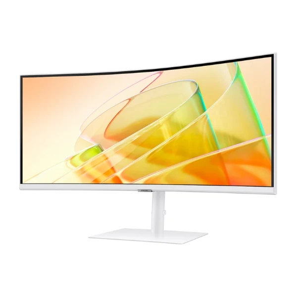 Monitor Samsung ViewFinity S6 34" Curvo - UWQHD 3440x1440 - 100Hz - VA - USB-C - HDMI - S65TC - Blanco
