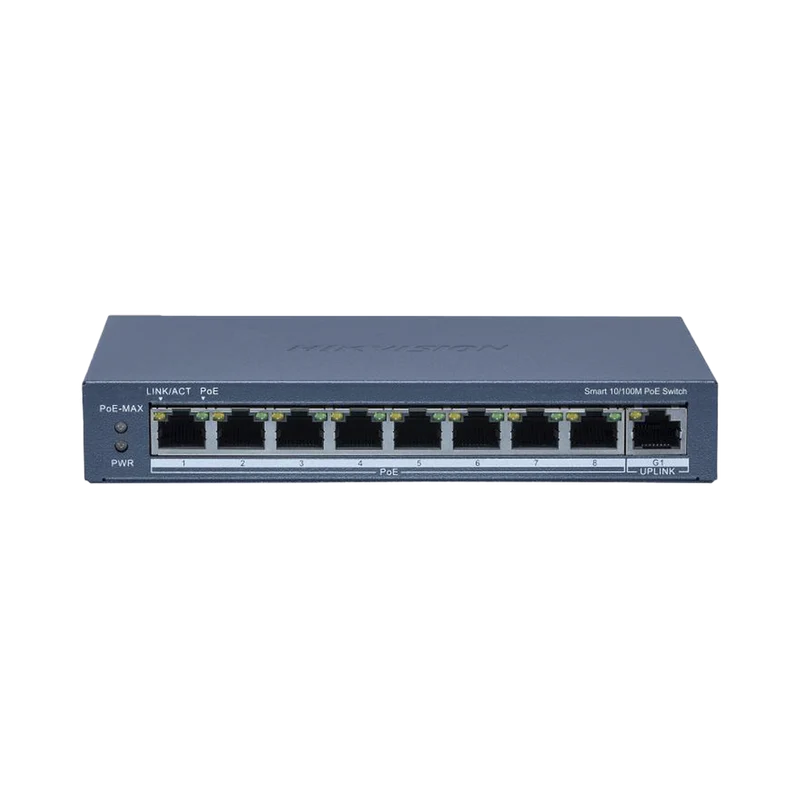 Switch Hikvision Smart Managed DS-3E1309P-EI/M 8 Puertos PoE+ Gigabit