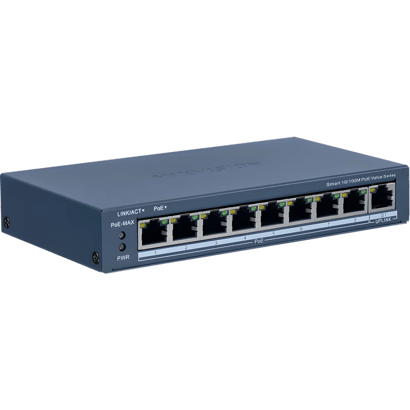 Switch Hikvision Smart Managed DS-3E1309P-EI/M 8 Puertos PoE+ Gigabit