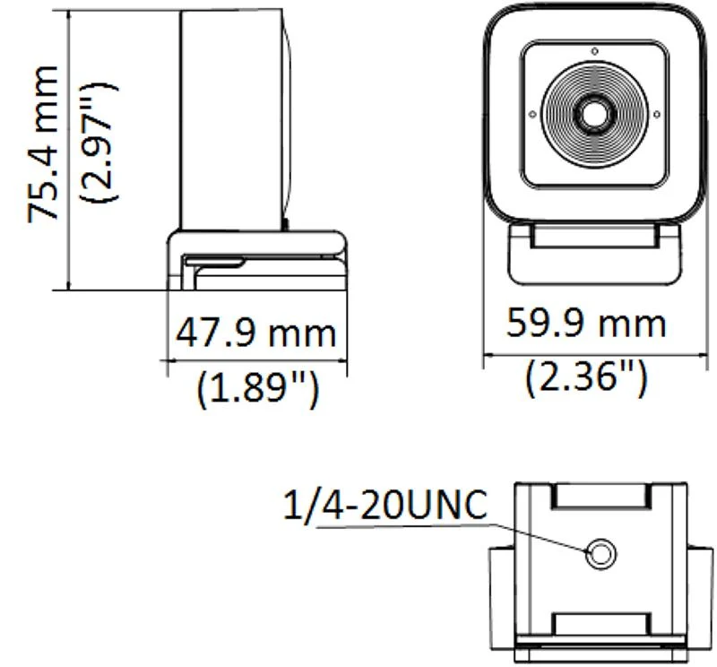 Cámara Web Hikvision DS-UL2 2 MP Lente 3.6 mm