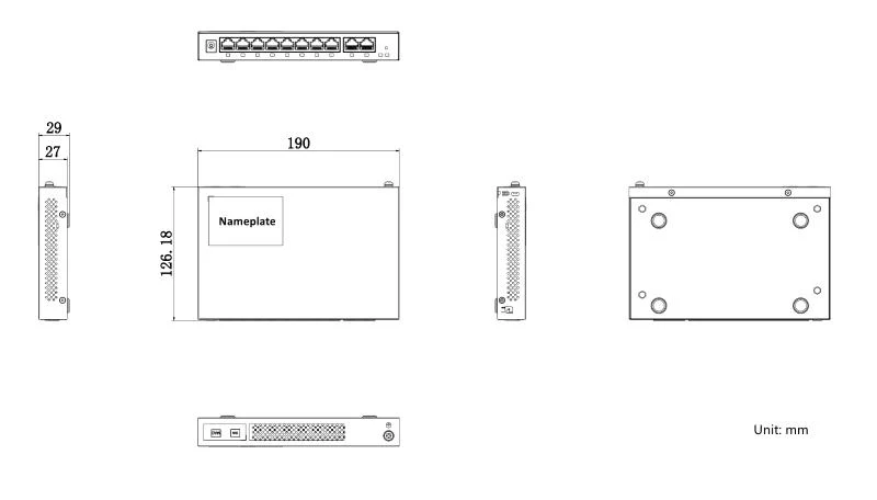 Router Hikvision DS-3WG210GP-SI WiFi 1200 Mbps 4 Puertos