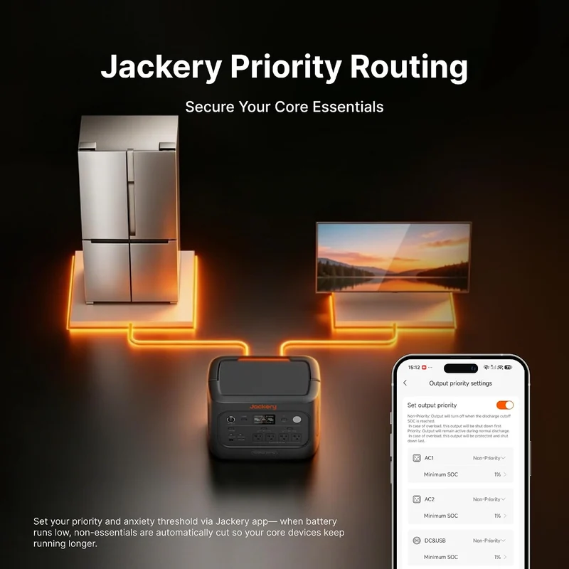 Estación de Energía Portátil Jackery HomePower 2000 Plus v2, 2048 Wh, 2400 W, con Batería Extra