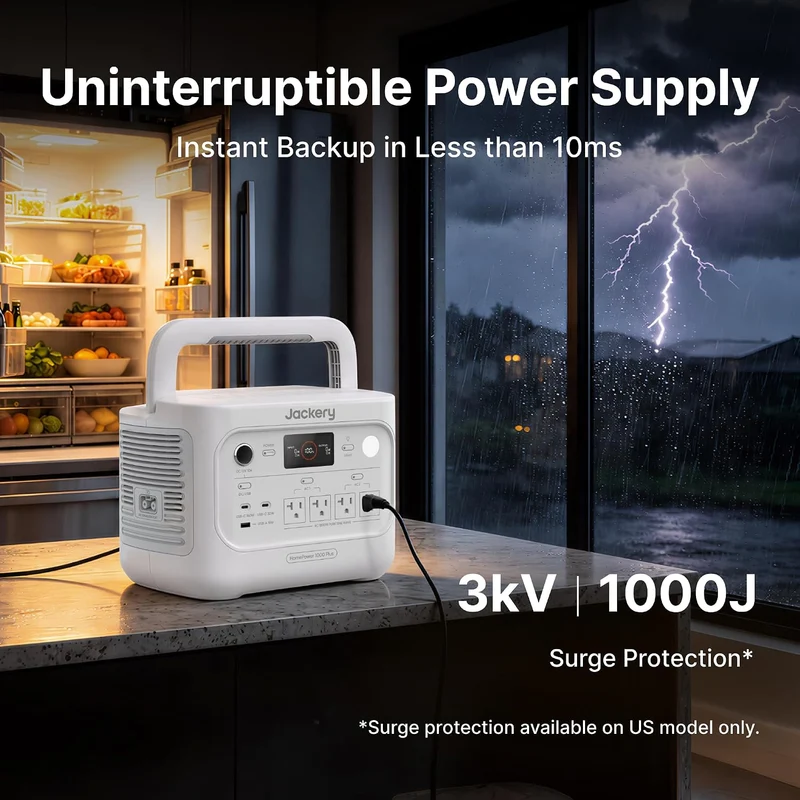 Estación de Energía Portátil Jackery HomePower 1000 Plus v2, 1800 W, Blanco