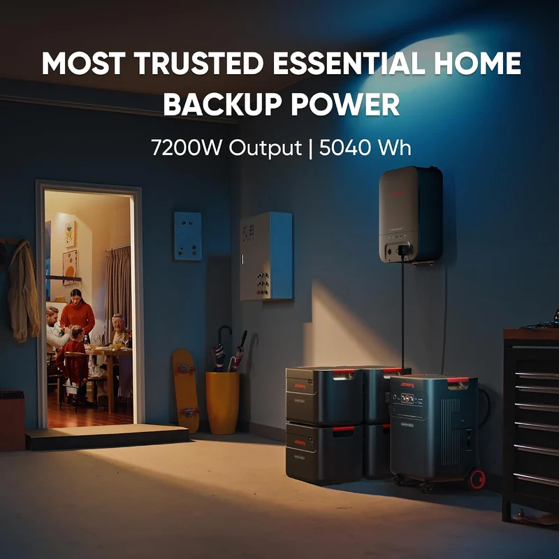 Estación de Energía Portátil Jackery Explorer 5000 Plus, 5040 Wh, 7200 W, Negro