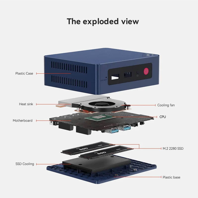 Mini PC Beelink S13 16 GB RAM 500 GB SSD, con Intel N150
